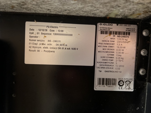 1469504-6 Exponeringsbänk - Igloo Gastroline 1.0 -2018