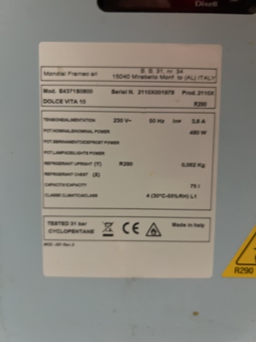 1469519-6 Glassdisk med 10 st fack - Mondial Framec Dolce Vita 10