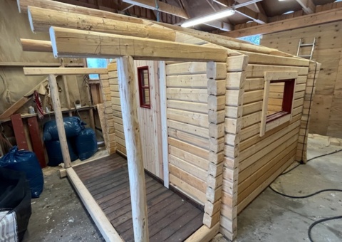 Bild som representerar auktionen - Avyttring nytillverkad timmerstuga