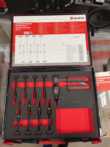 1421699-1 Nitmuttertång med tillbehör - Würth HES 412