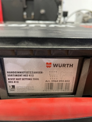 1421699-5 Nitmuttertång med tillbehör - Würth HES 412