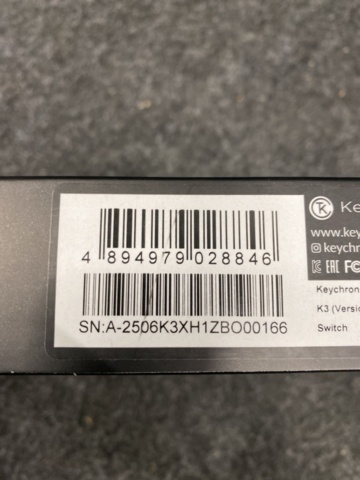 1467303-3 Wireless keyboard Keychron K3 V3 RGB Aluminum Hot Swap QMK Low Profile 2.0 Red