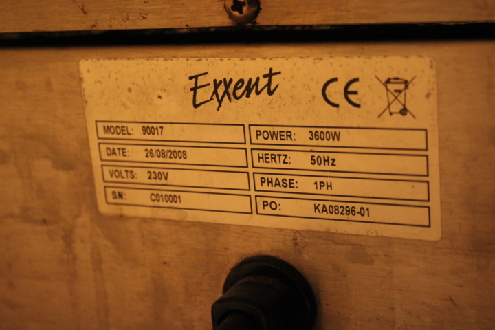 1471196-3 Klämgrill dubbel Exxcent 3,6kW