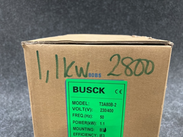 1471093-5 3-phase motor Busck T3A80B-2 1.1kw 2800 r/m 230/400V B3