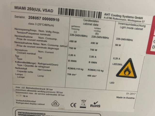 1436274-10 Frysboxar 2 st - AHT MIAMI 250(U)L VSAD