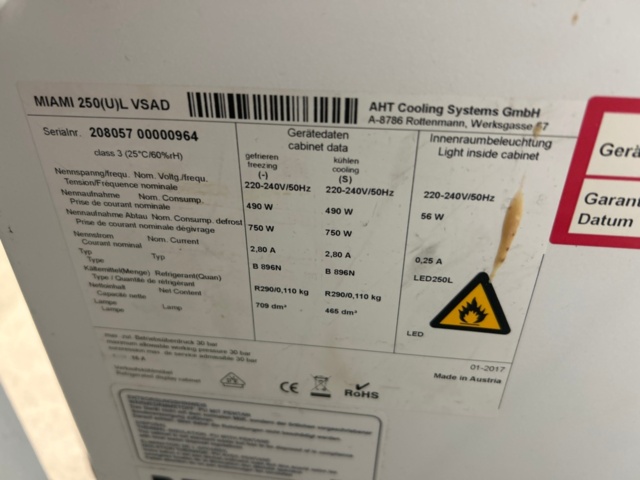 1436277-5 Frysboxar 2 st - AHT MIAMI 250(U)L VSAD