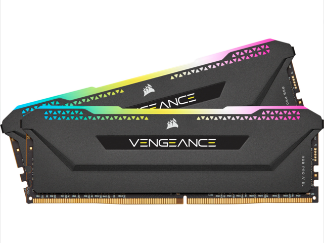 1467322-1 Ram memory Corsair Vengeance RGB PRO SL DDR4 3200Mhz 32GB (black)
