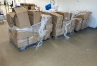 1436284 Parti med latexhandskar ca 60 kartonger - Hy Care (Small)