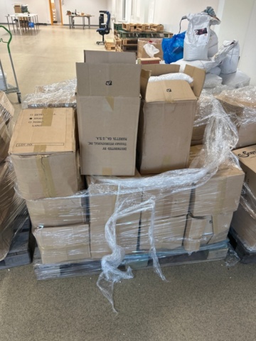 1436284-6 Parti med latexhandskar ca 60 kartonger - Hy Care (Small)