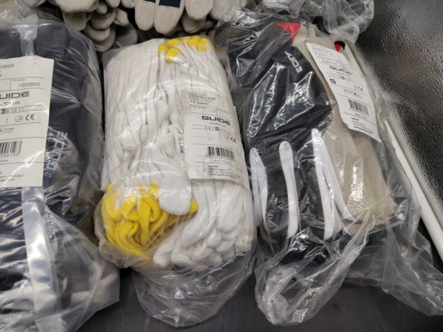 1472347-7 Arbetshandskar, 93 st, Guide – blandade modeller, stl 8