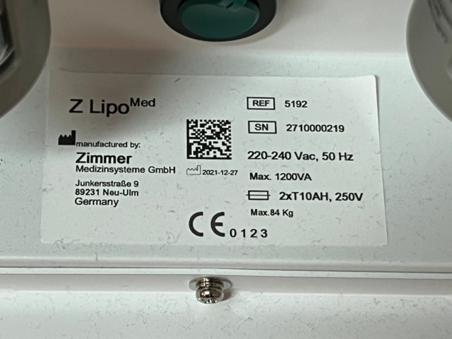 1472413-9 Fat freezing and shock wave machine Z Lipo + Z Wave