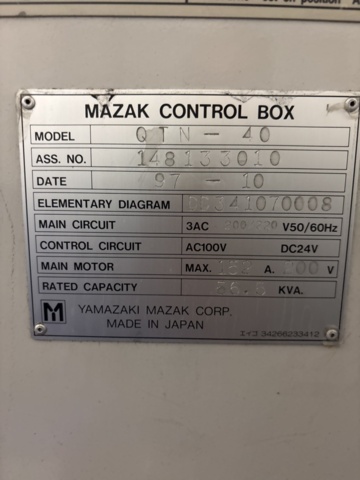 1444844-6 CNC lathe - Mazak Quick Turn QTN-40 - 1997
