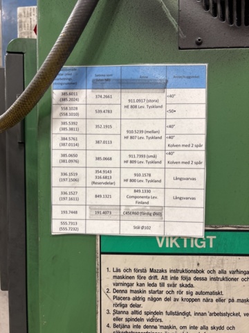 1444845-21 Machining center with chip conveyor and magnetic table – Mazak AJV-35/60