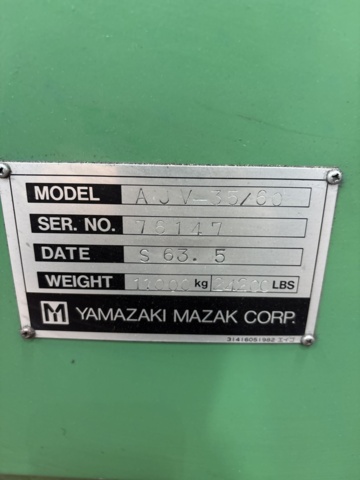 1444845-22 Machining center with chip conveyor and magnetic table – Mazak AJV-35/60
