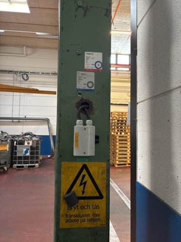 1444880-6 Pelarsvängkran med el-telfer – 125 kg