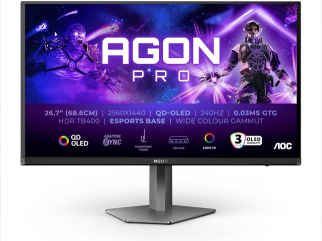 1472292-1 Gaming monitor AOC 27" Agon Pro AG276QZD2