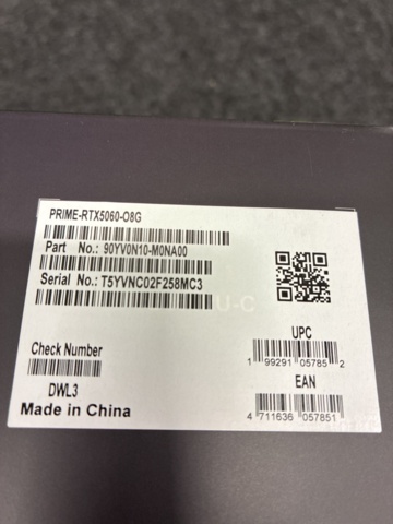 1472306-3 Grafikkort Asus Prime GeForce RTX 5060 OC