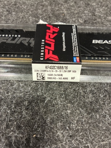 1472323-3 Ram-minne Kingston FURY Beast DDR4 3200MHz 16GB