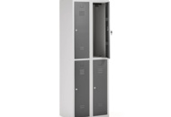 1472526 Klädskåp CLICK Omonterat, 2 sektioner, 4 dörrar