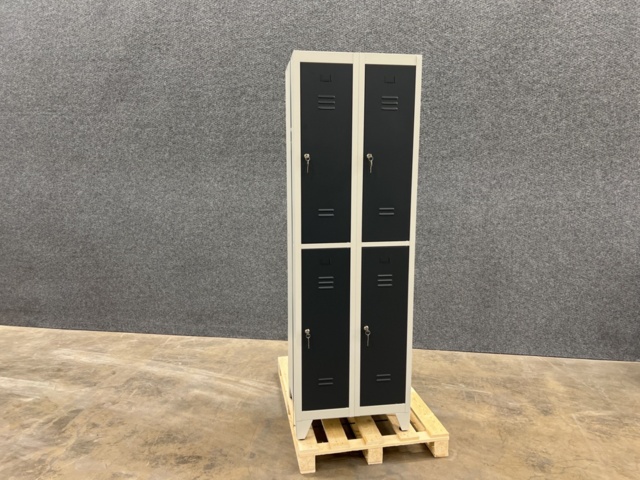 1472526-2 Klädskåp CLICK Omonterat, 2 sektioner, 4 dörrar