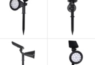 1472545 4 st Solcellsspotlight 18 LED - Fri frakt