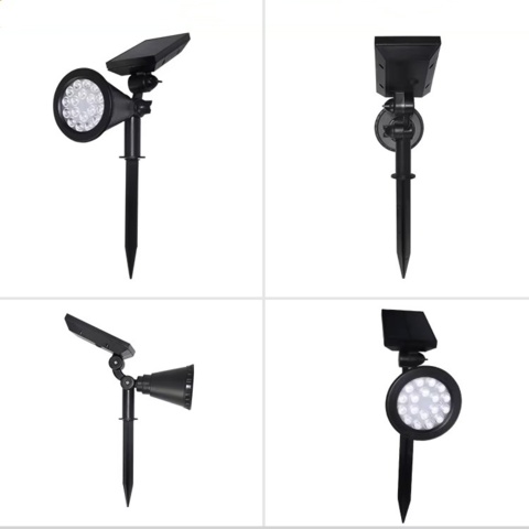1472545-1 4 st Solcellsspotlight 18 LED - Fri frakt