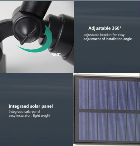 1472545-5 4 st Solcellsspotlight 18 LED - Fri frakt