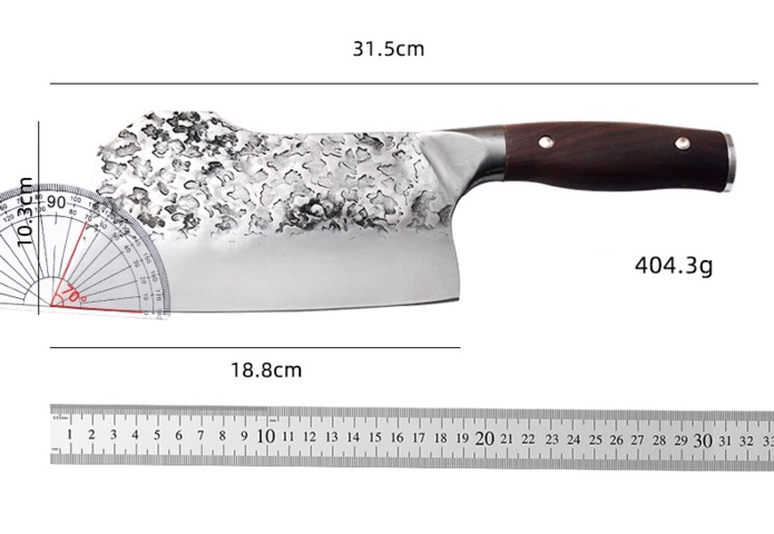 1472638-5 3-delat Knivset - Köttklyvare - Fri frakt