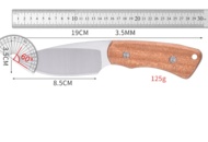 1472660 2 st Jakt/Campingknivar - 4Cr14 - 8,5 cm blad - Trähandtag - Fri frakt