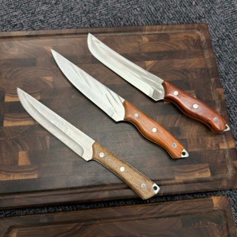 1472666-2 Köksset 3st Benknivar & 2st Valnötsbrädor - Fri frakt