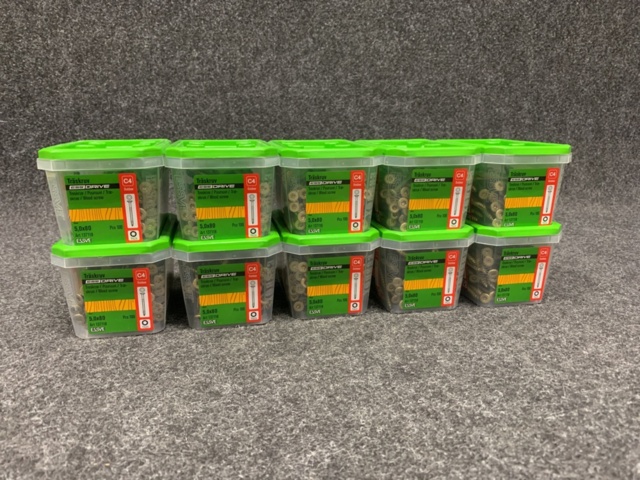 1472738-1 10 st Förpackningar Träskruv 5x80, Essve