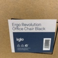 1472758-3 Kontorsstol iiglo Ergo Revolution - Svart