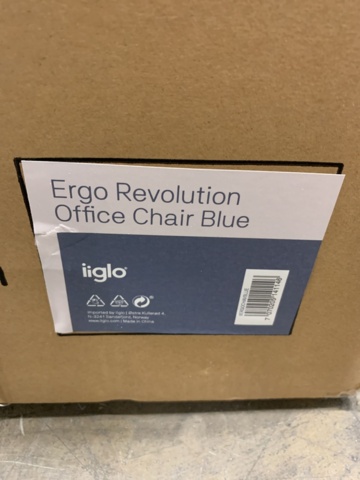 1472759-3 Kontorsstol iiglo Ergo Revolution - Blå