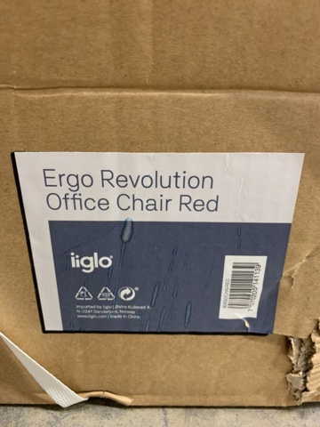 1472760-3 Kontorsstol iiglo Ergo - Röd