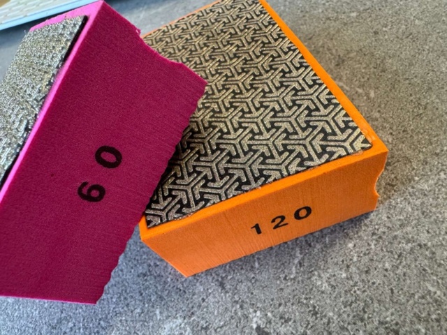 1472798-4 Diamantslipsten korn 60-400 4 pack diamantpoleringsblock - sten, marmor, betong - Fri frakt