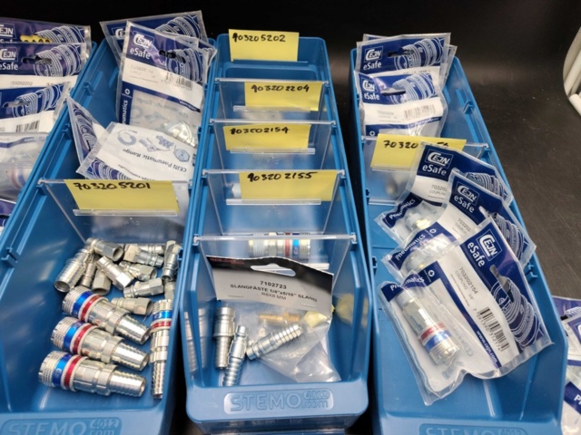 1472400-5 Parti med snabbkopplingar, CEJN, eSafe, tryckluft, blandade modeller