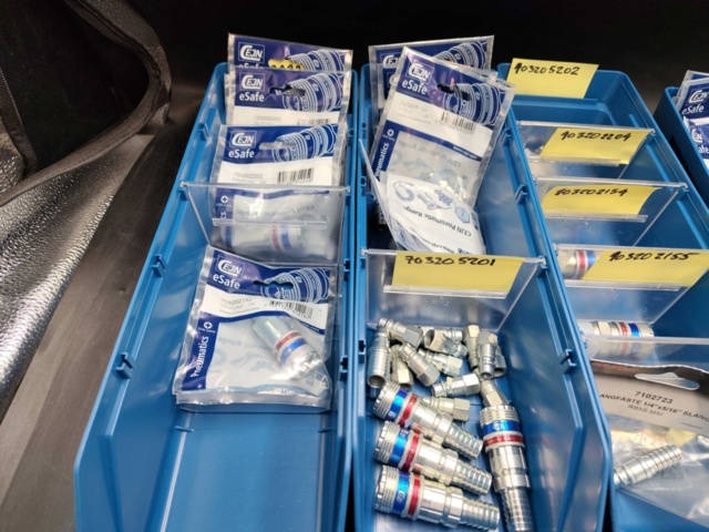 1472400-6 Parti med snabbkopplingar, CEJN, eSafe, tryckluft, blandade modeller