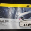 1472401-3 TIG-brännare, ESAB, SR-B 26, 4 m