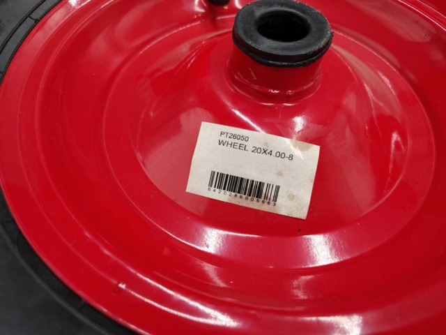 1472862-5 Luftgummihjul, 9 st – blandade dimensioner, stålfälg