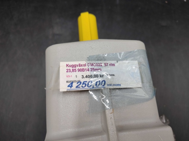 1472863-4 Kuggväxel, BUSCK, CMG022, utväxling 23,85, B14, 25 mm axel