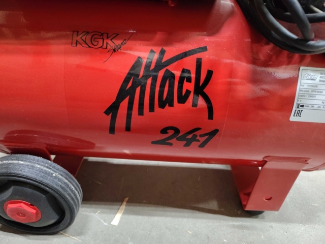 1472867-4 Kompressor, KGK Attack 241, 24 l tank, 8 bar, 2 hk