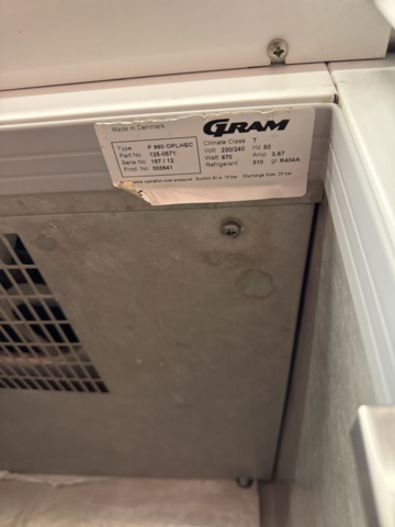 1321361-9 Frysskåp - Gram F 660 OPLHEC