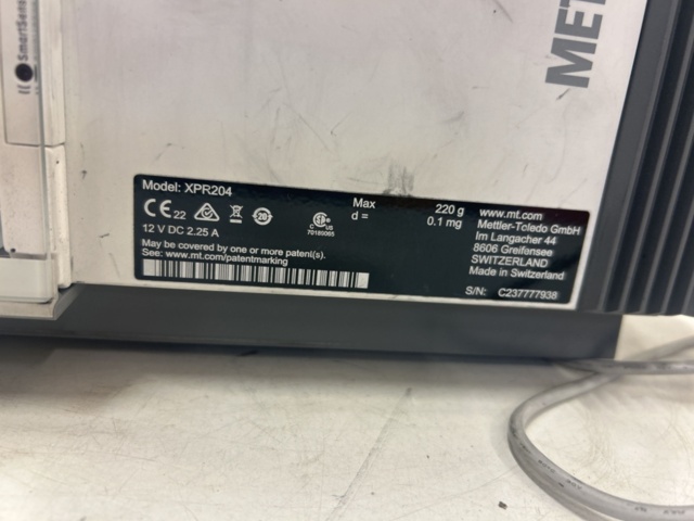 1435620-6 Analytical Laboratory Scale - Mettler Toledo XPR204 (Repair item)