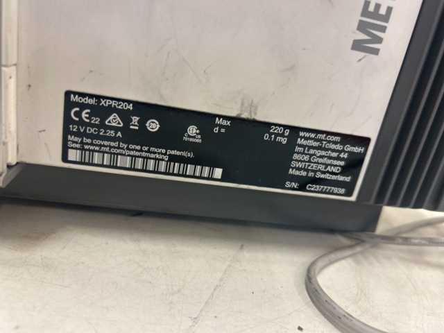1435620-10 Analytical Laboratory Scale - Mettler Toledo XPR204 (Repair item)