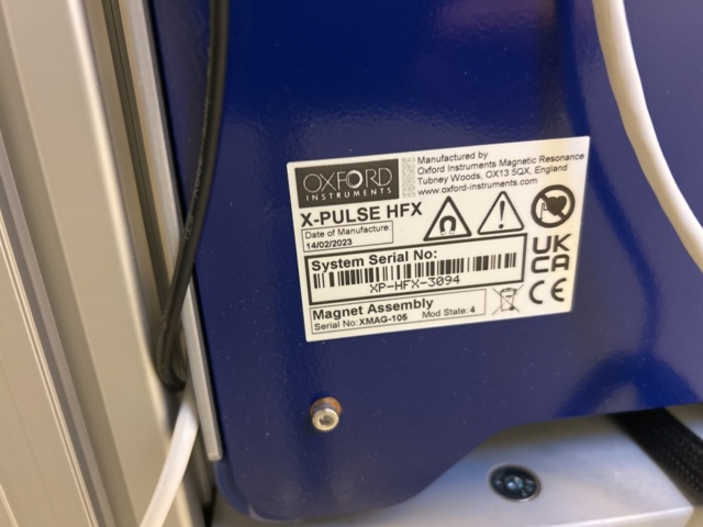 1435638-9 NMR-spektrometer med autosampler och tillbehör - Oxford Instruments X-Pulse HFX -2023