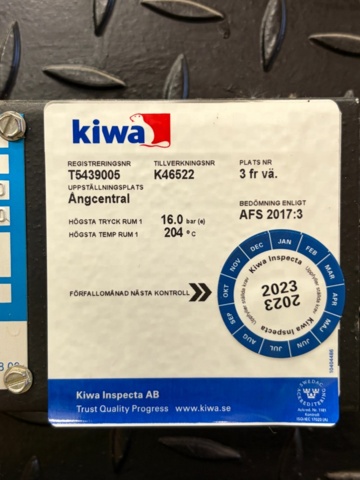 1468039-10 Ångpanna med industribrännare - Ång-Janne GTP Å12 -1993