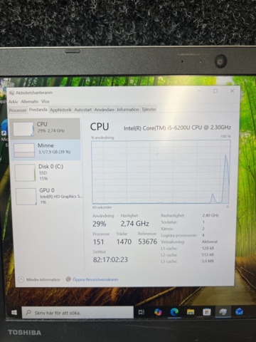 1384649-6 Bärbar dator - Toshiba Tecra A40-C-15X