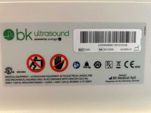 1475715-12 Ultraljudssystem BK Medical bk3000 med Fusion TR och 3D Guidance