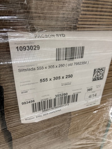 1368245-6 Pallets approx. 13 pcs with packaging material