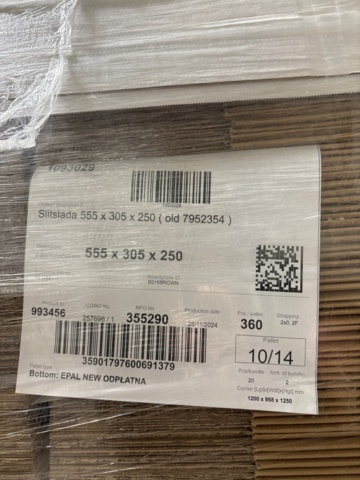1368245-7 Pallets approx. 13 pcs with packaging material